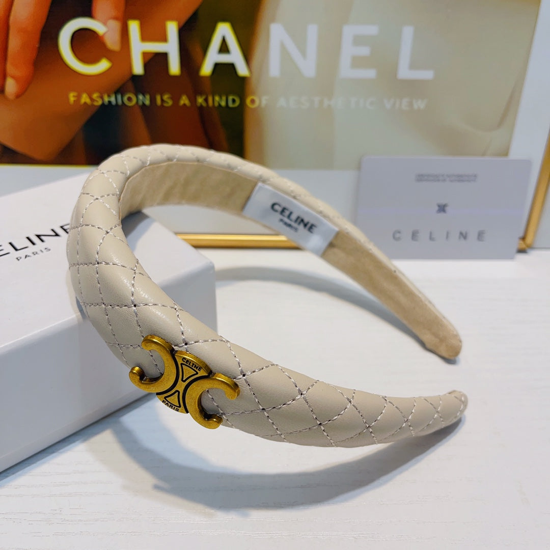BANDEAU EN PEAU D'AGNEAU BLANC CRÈME 925628