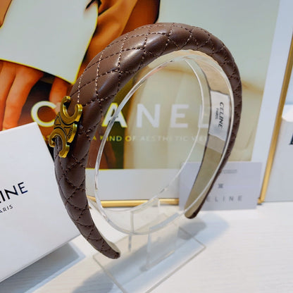 BANDEAU EN PEAU D'AGNEAU MARRON CAMEL 925628
