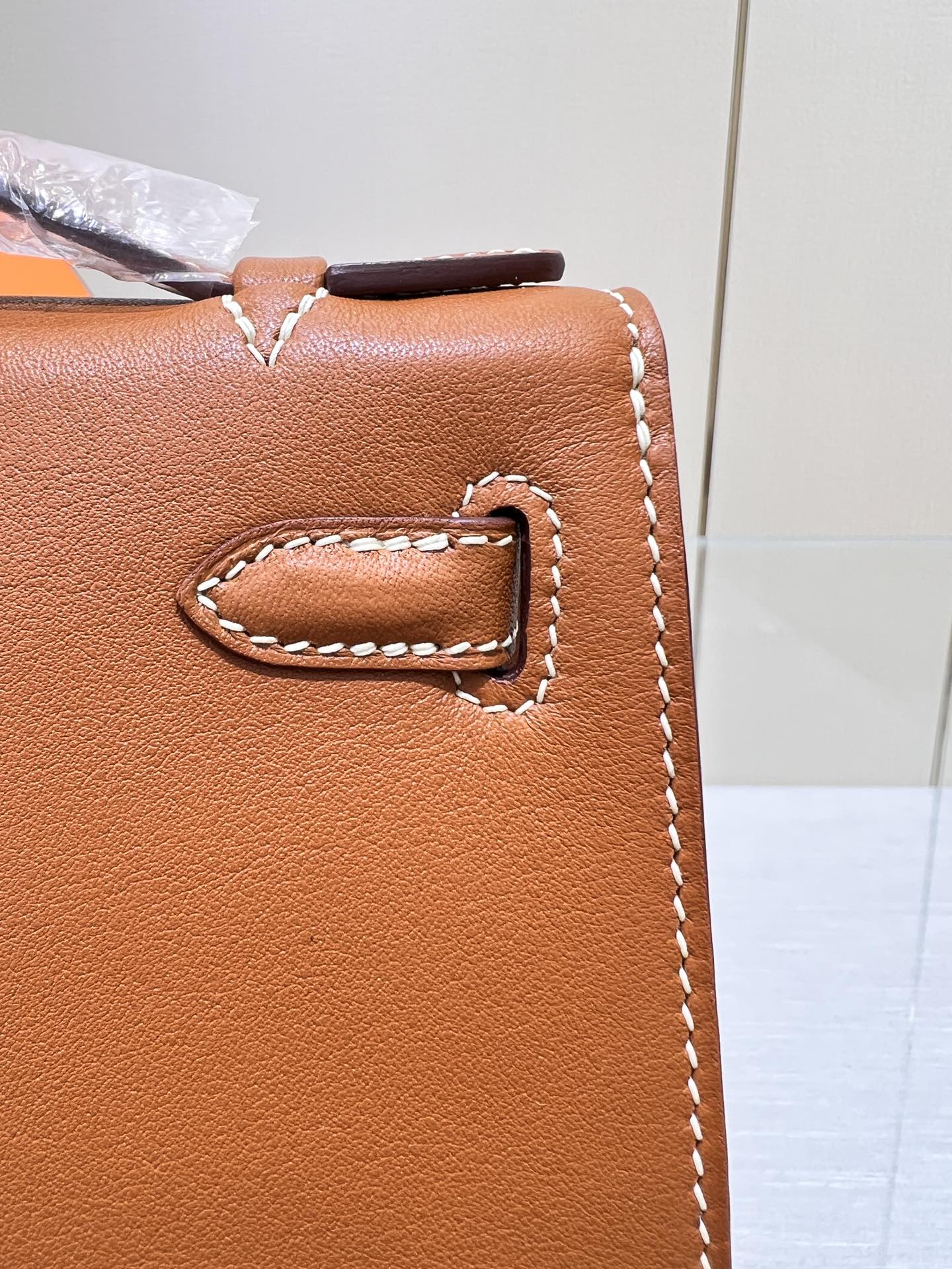 HM ケリー ポシェット 22cm ゴールド スイフト シルバー金具