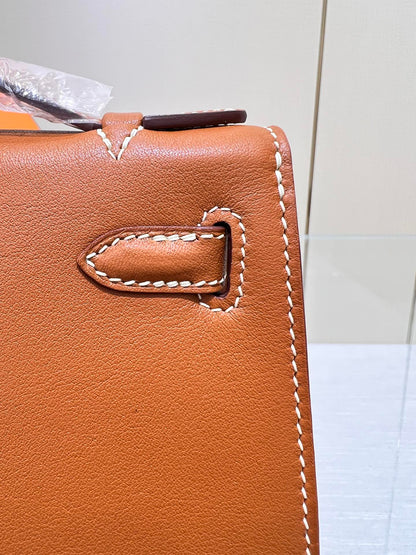HM ケリー ポシェット 22cm ゴールド スイフト シルバー金具