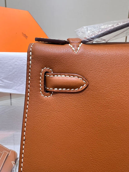 HM ケリー ポシェット 22cm ゴールド スイフト シルバー金具