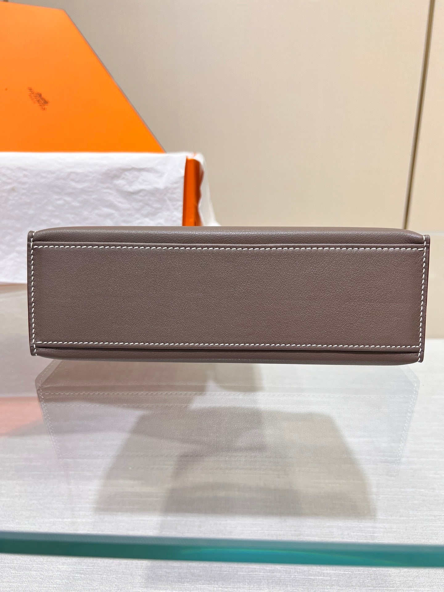 HM KELLY POCHETTE 22CM ETAN SWIFT QUINCAILLERIE ARGENTÉE