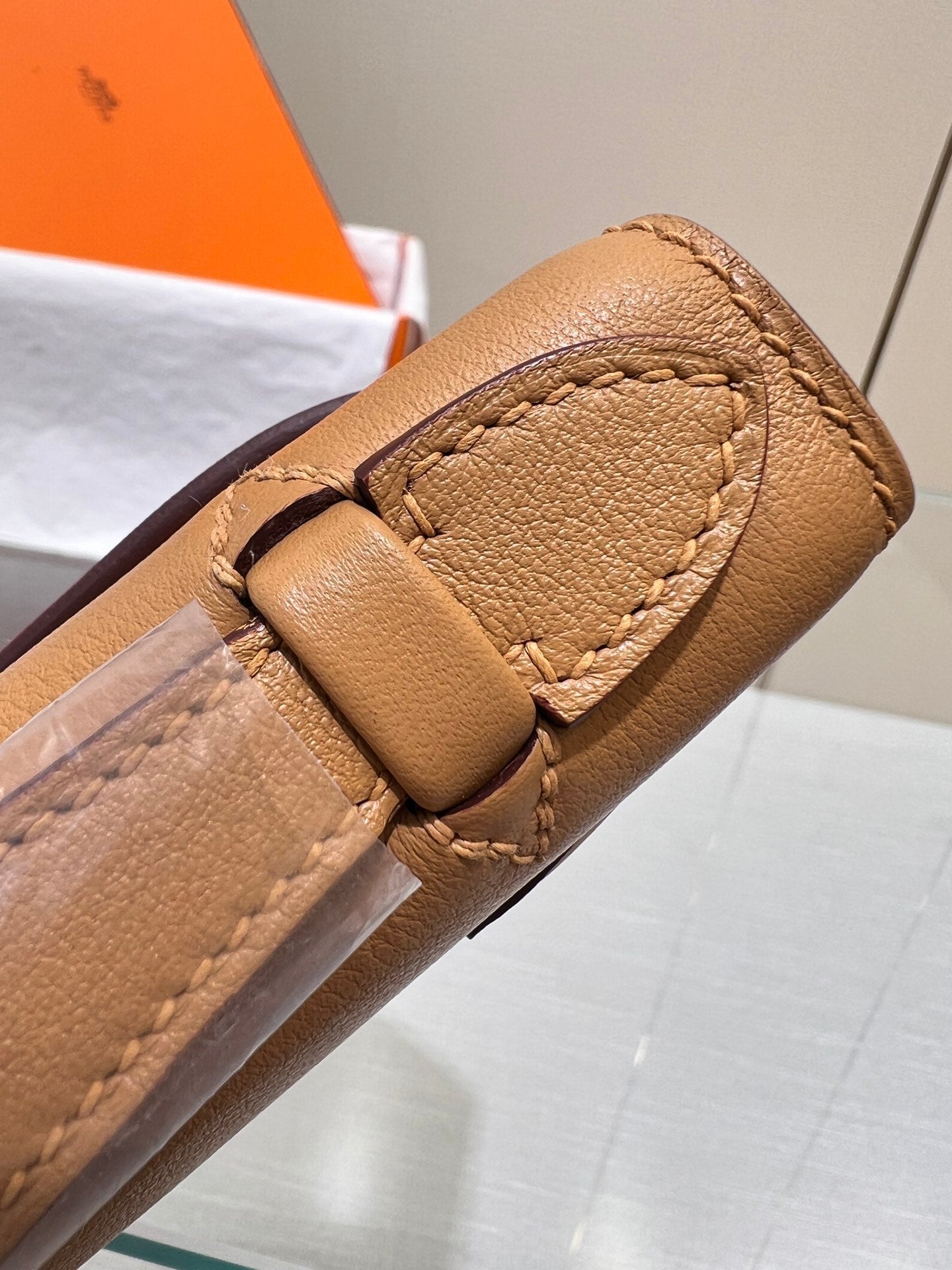 HM ケリー ポシェット 22cm ブラウン スイフト シルバー金具