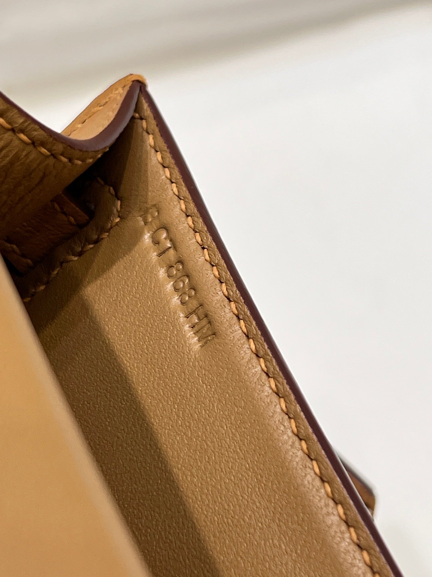 Pochette HM Kelly 22 cm Marron Swift Quincaillerie dorée