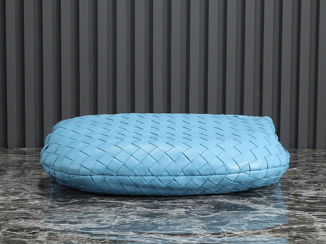 BV Teen Jodie 36 cm en cuir d'agneau bleu océan