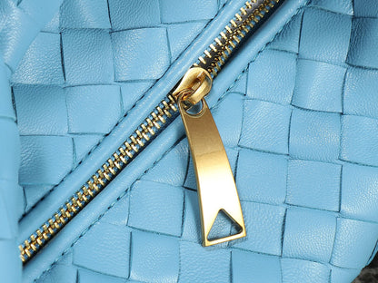 BV Teen Jodie 36 cm en cuir d'agneau bleu océan