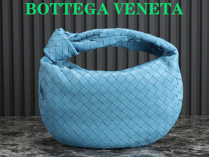 BV Teen Jodie 36 cm en cuir d'agneau bleu océan