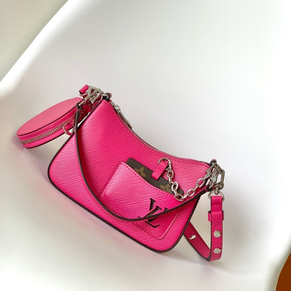 MARELLINI 19 CUIR GRAINÉ ÉPI ROSE FONCÉ 