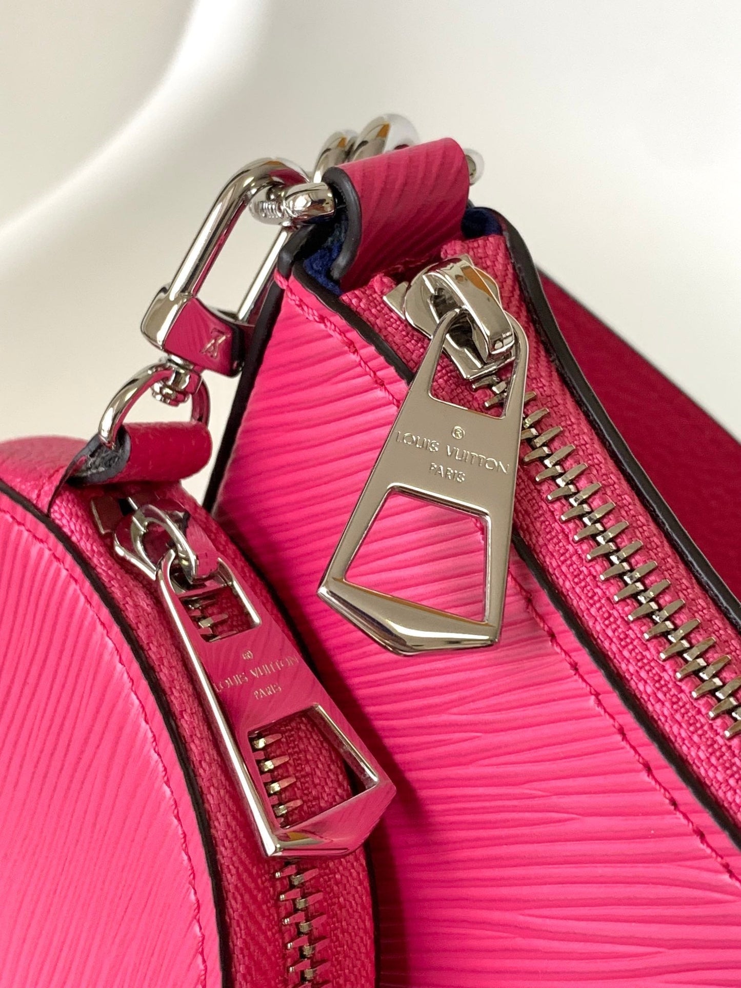 MARELLINI 19 CUIR GRAINÉ ÉPI ROSE FONCÉ 