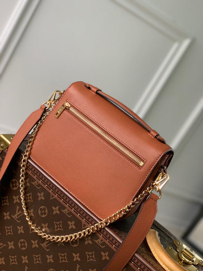 OXFORD 22 EN CUIR D'AGNEAU ORANGE FEU, QUINCAILLERIE DORÉ
