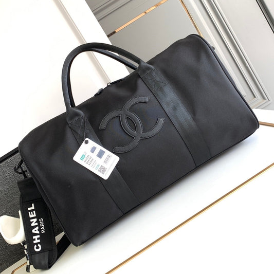 SAC DE VOYAGE CC 45 EN TOILE NOIRE
