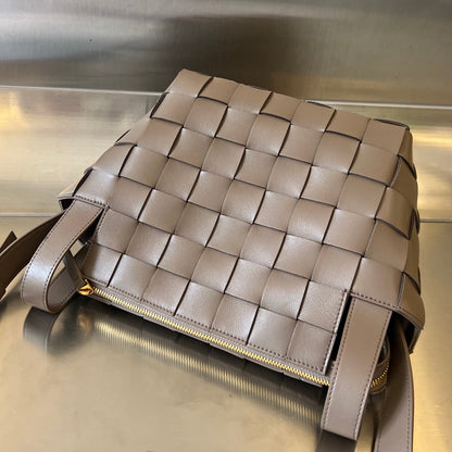 PETITE CASSETTE 22 EN CUIR D'AGNEAU MARRON CAMEL