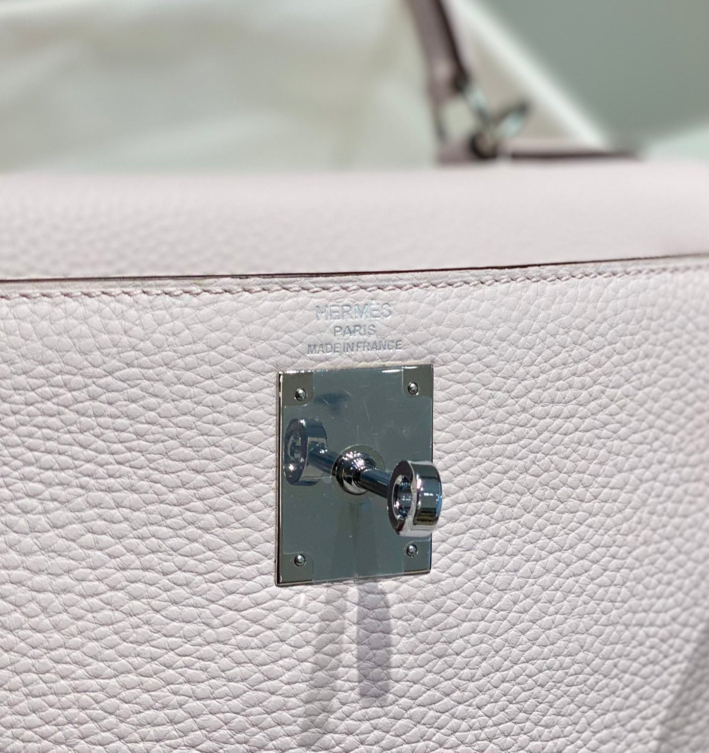 HM KELLY 28CM ROSE CLAIR TOGO QUINCAILLERIE ARGENTÉE