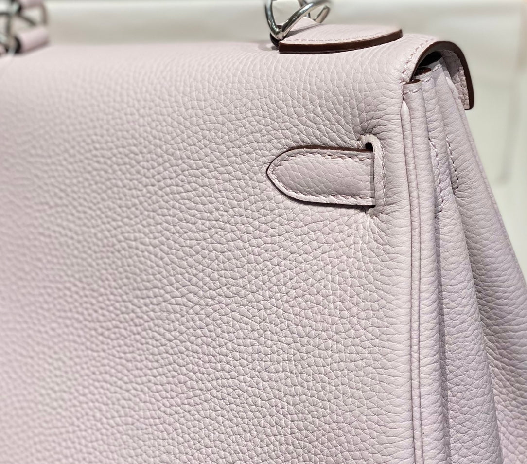 HM KELLY 28CM ROSE CLAIR TOGO QUINCAILLERIE ARGENTÉE