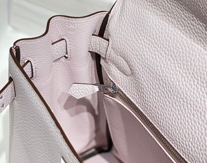HM KELLY 28CM ROSE CLAIR TOGO QUINCAILLERIE ARGENTÉE