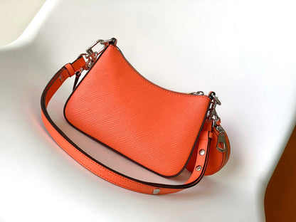 MARELLINI 19 CUIR GRAINÉ ÉPI ORANGE 