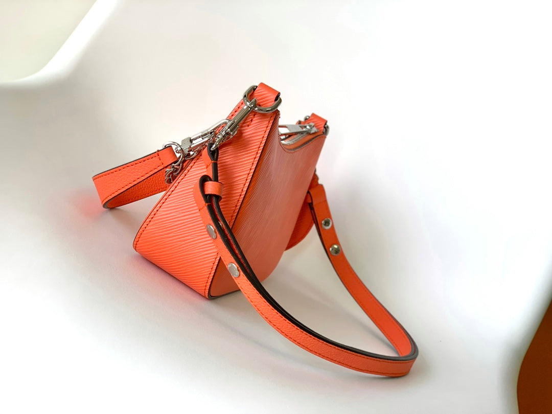 MARELLINI 19 CUIR GRAINÉ ÉPI ORANGE 