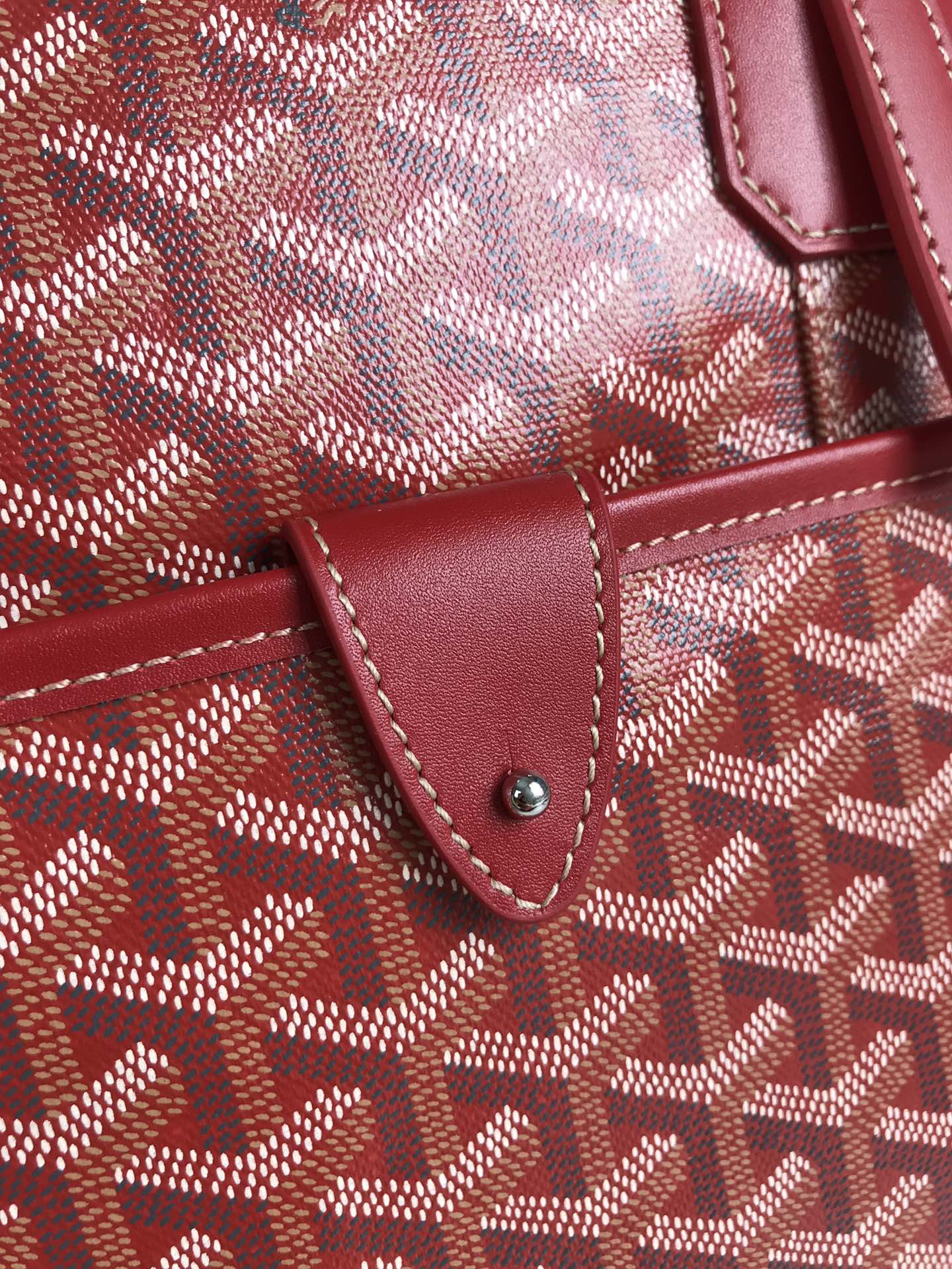 PORTE-DOCUMENT AMBASSADE 35 EN TOILE CLASSIQUE GOYARDINE ROUGE