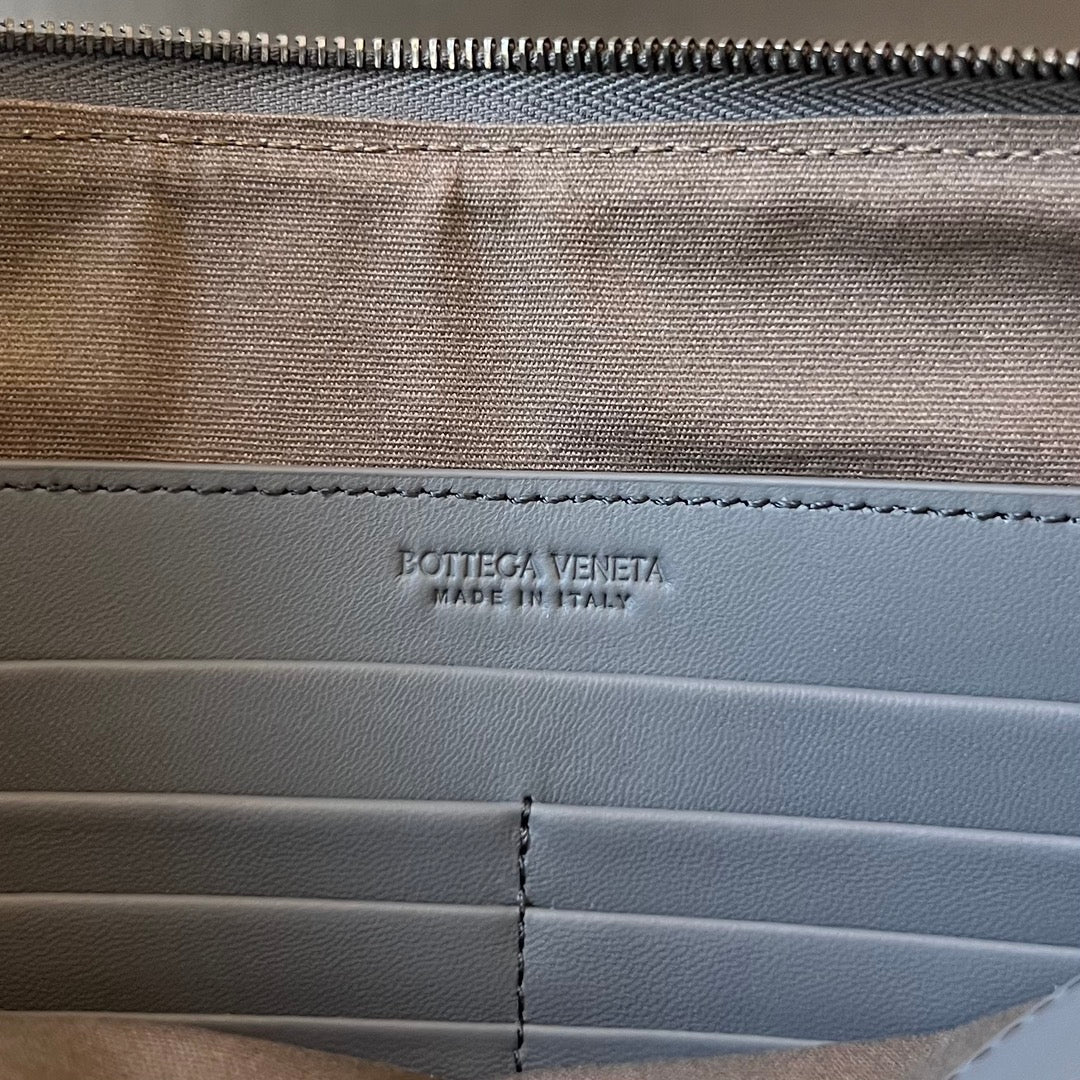 INTRECCIATO 30 EN CUIR D'AGNEAU GRIS ACIER