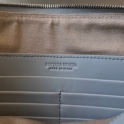 INTRECCIATO 30 EN CUIR D'AGNEAU GRIS ACIER