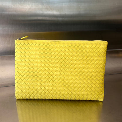INTRECCIATO 30 EN CUIR D'AGNEAU JAUNE CLAIR