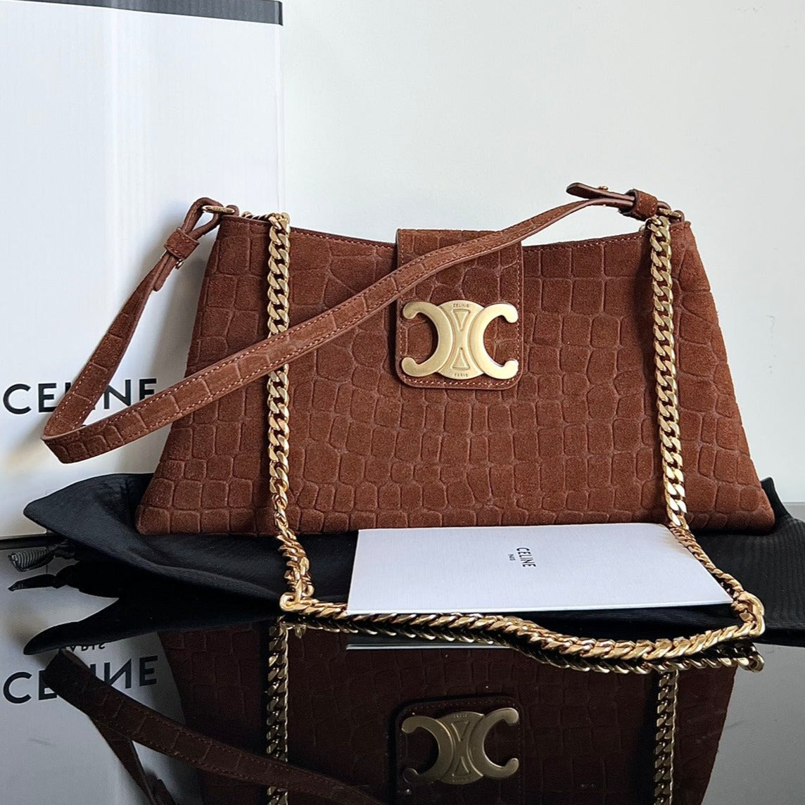 SAC WILTERN TRIOMPHE 31 CUIR MARRON SIENNA ORIGINAL