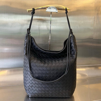 SARDINE HOBO 41 EN CUIR D'AGNEAU NOIR