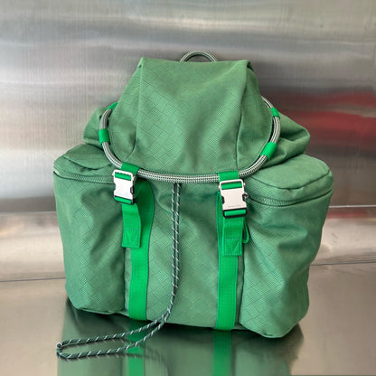 SAC À DOS ALTO 42 EN TISSU JACQUARD VERT FRAIS