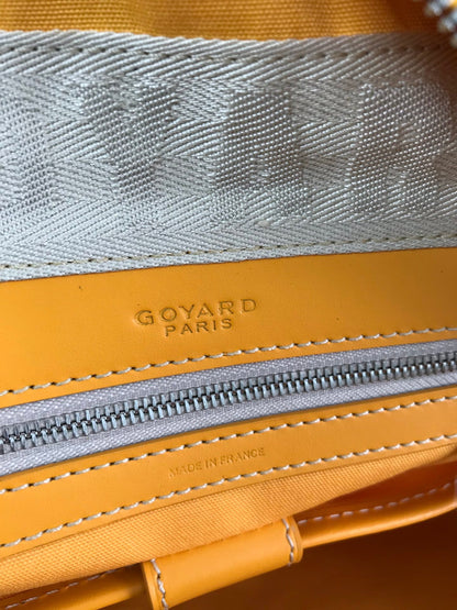 サン・ジャンヌ バッグ 35 イエロー ゴヤルディン キャンバス＆カーフスキン