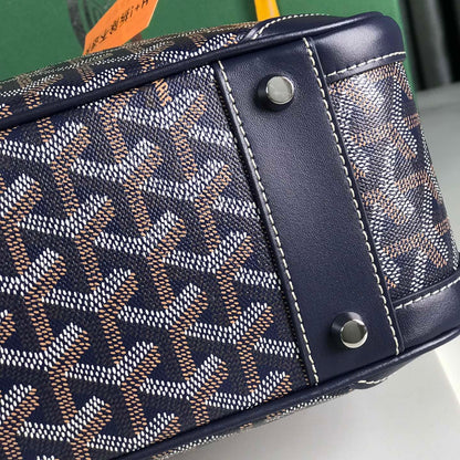 SAINT JEANNE BAG 35 IN OXFORD BLUE GOYARDINE CANVAS AND CALFSKIN