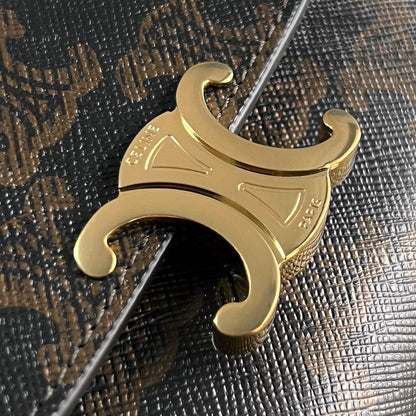PORTEFEUILLE TRIOMPHE 10 EN CUIR DE VEAU TAN