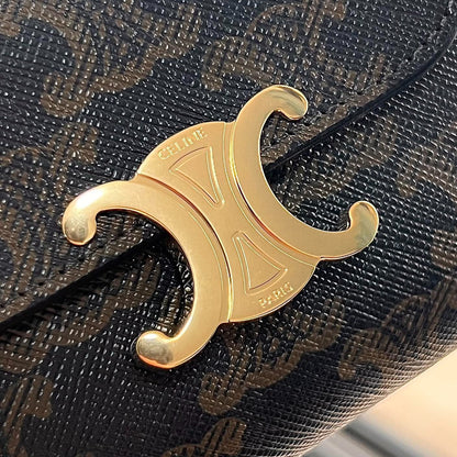 PORTEFEUILLE TRIOMPHE 10 EN CUIR DE VEAU TAN