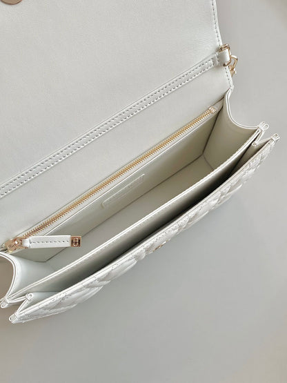 MISS LADY 24 GRAND SAC EN CUIR D'AGNEAU BLANC