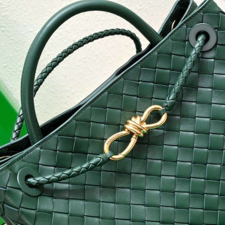 bv medium andiamo 32 cuir d'agneau vert foncé 
