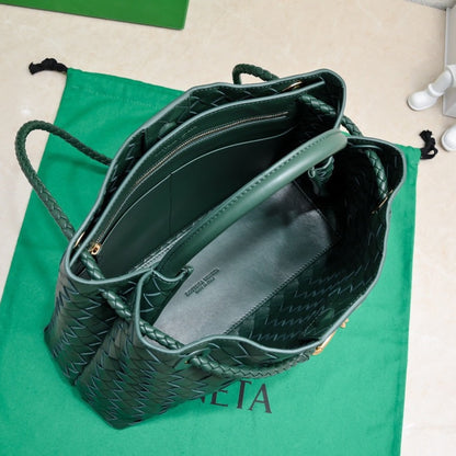 bv medium andiamo 32 cuir d'agneau vert foncé 