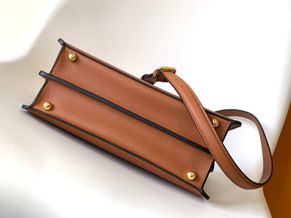 Sac Peekaboo ISeeU Small 27 cm en cuir d'agneau doré et accessoires dorés 