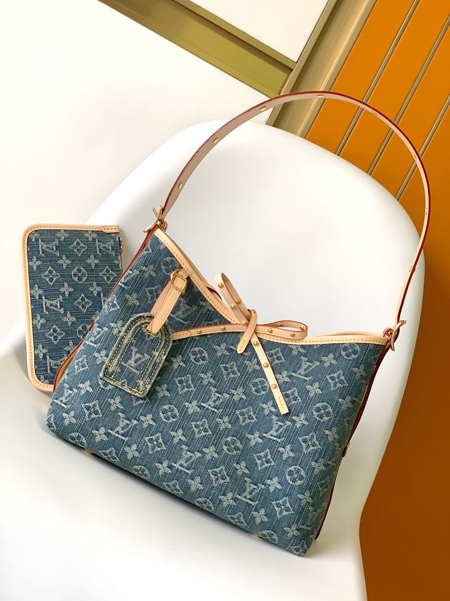 FOURRE-TOUT PM 29 BLEU DENIM 