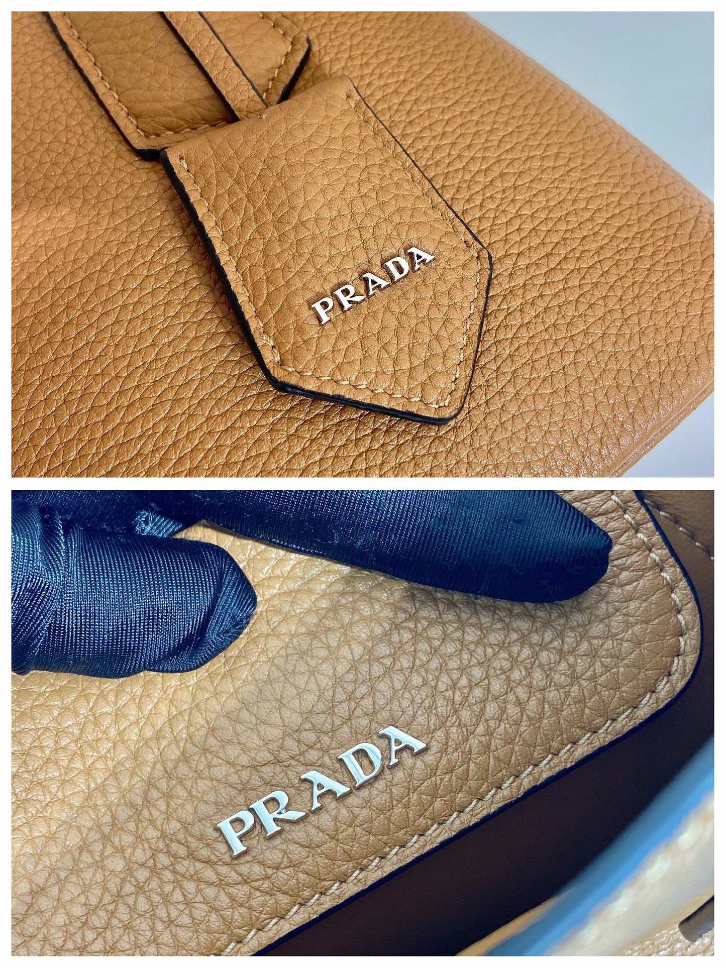 SAC CABAS 25 EN CUIR DE CERF BRUN GINGEMBRE