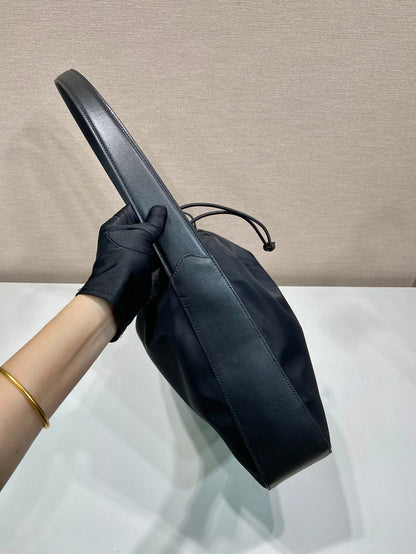 大型巾着バッグ 37インチ ブラック RE-NYLON