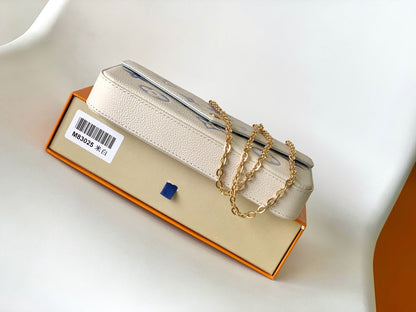 POCHETTE FELICIE 21 POCHETTE TOILE MONOGRAMME VIOLET BLANC 
