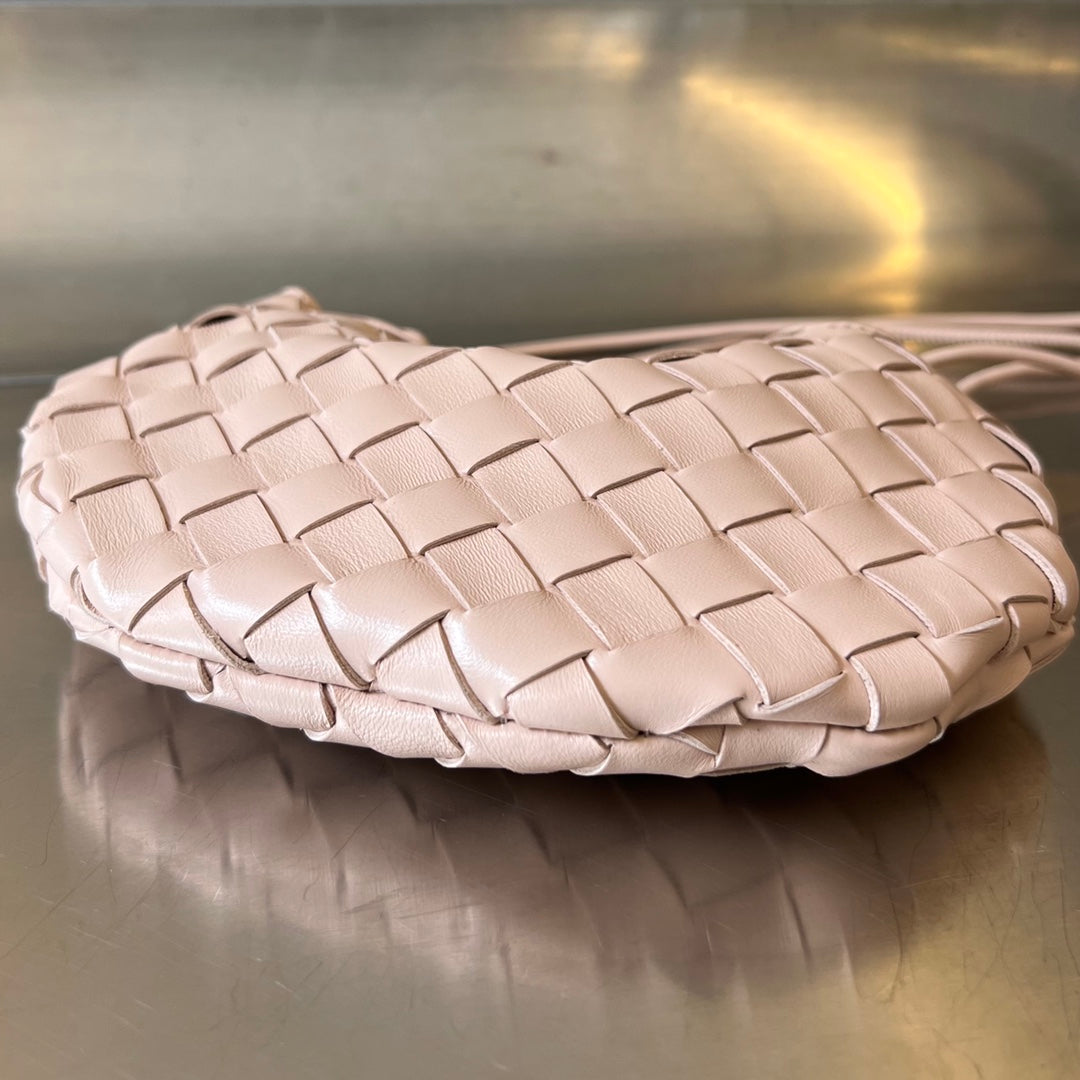 SARDINE 20 AVEC CHAÎNE EN CUIR D'AGNEAU ROSE CLAIR