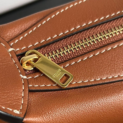 MINI SAC À MAIN EN CUIR DE VEAU SOFT 19 TAN