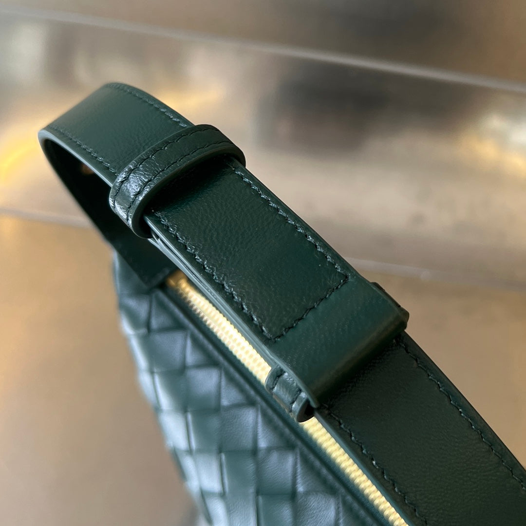 SAC WALLACE 22 EN CUIR DE VEAU VERT FONCÉ