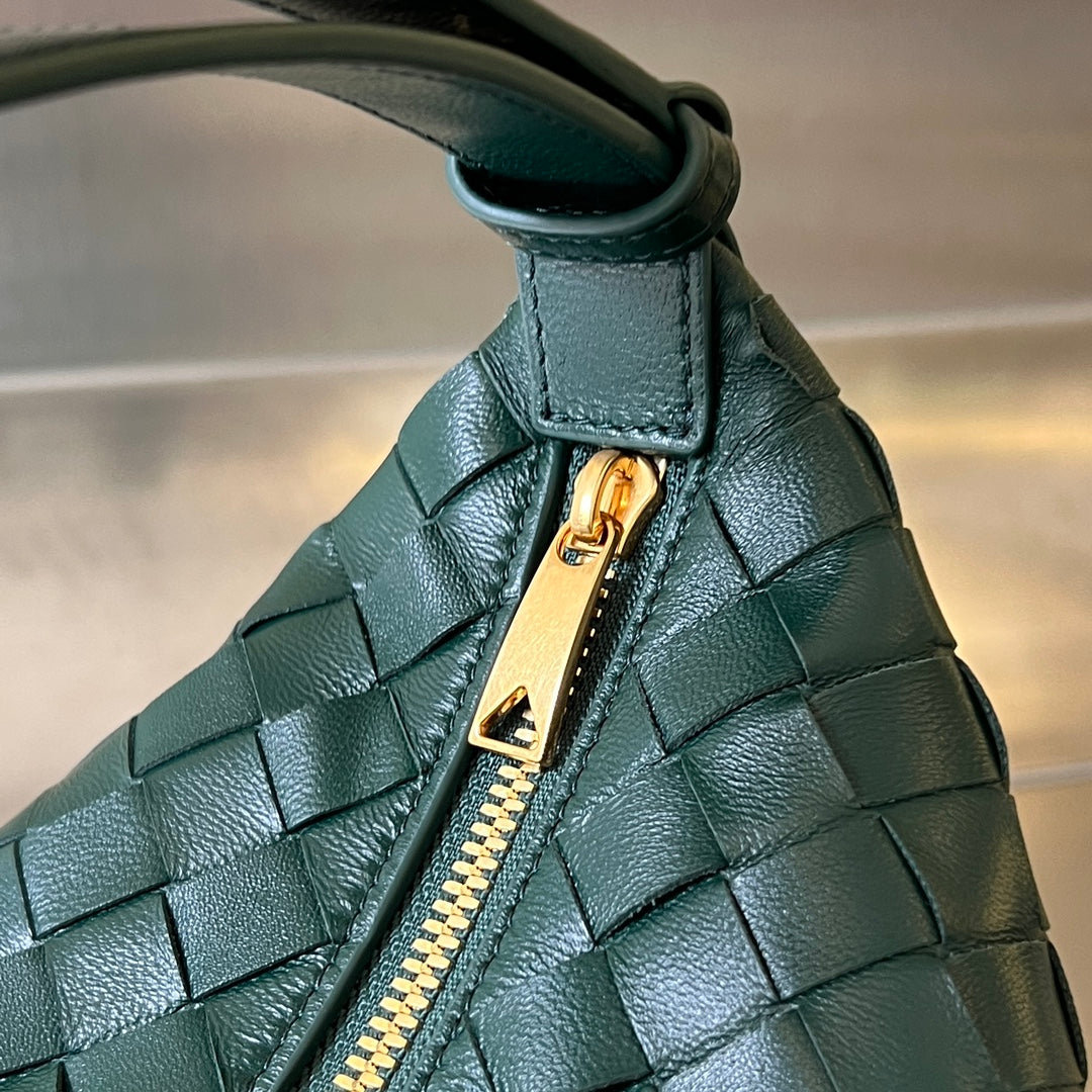 SAC WALLACE 22 EN CUIR DE VEAU VERT FONCÉ