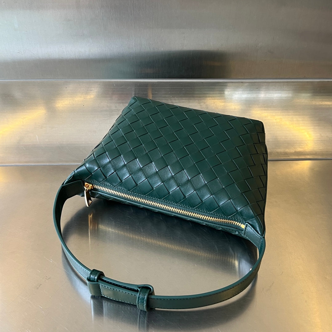 SAC WALLACE 22 EN CUIR DE VEAU VERT FONCÉ