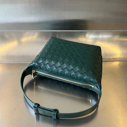 SAC WALLACE 22 EN CUIR DE VEAU VERT FONCÉ