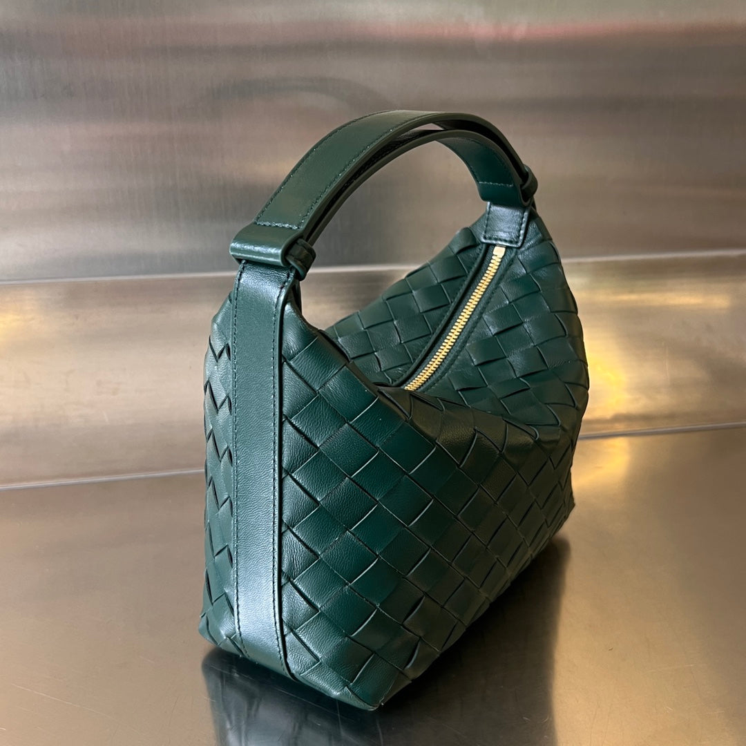 SAC WALLACE 22 EN CUIR DE VEAU VERT FONCÉ