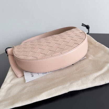 BV Mini Sunrise 23 cm en cuir de veau rose clair GHW 