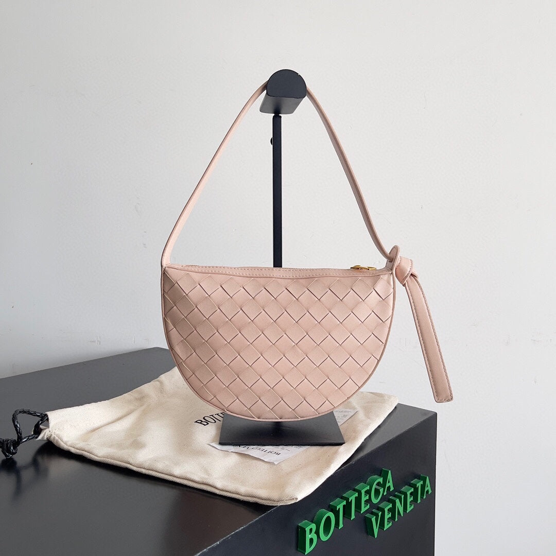 BV Mini Sunrise 23 cm en cuir de veau rose clair GHW 