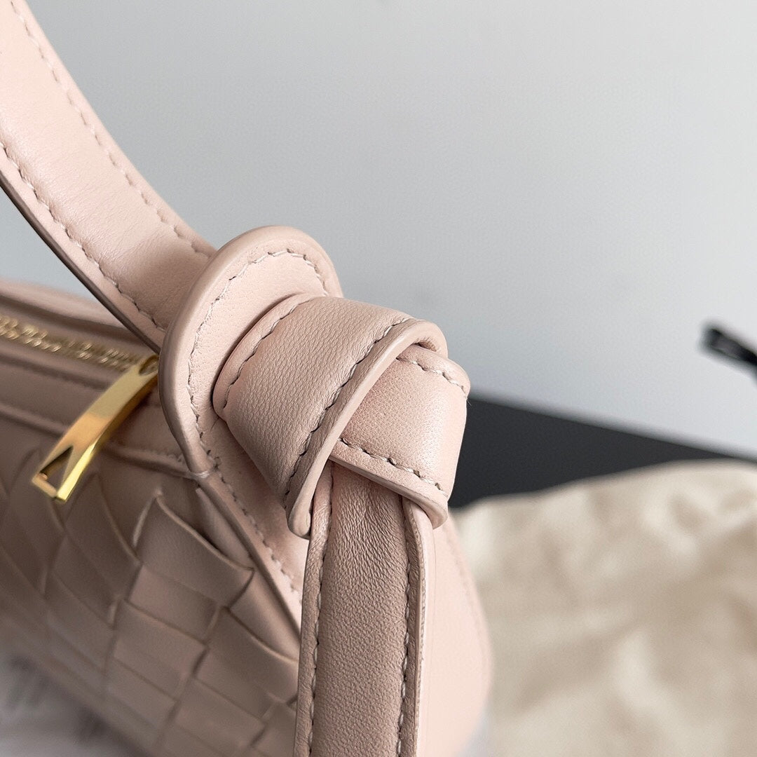 BV Mini Sunrise 23 cm en cuir de veau rose clair GHW 